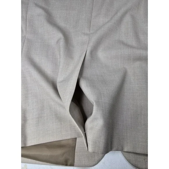Bill Blass Sport Coat Mark Suit Blazer 46R Mens Beige Polyester Wool Gottschalks